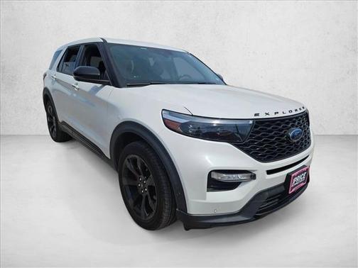 Star White Metallic Tri-Coat 2021 Ford Explorer ST