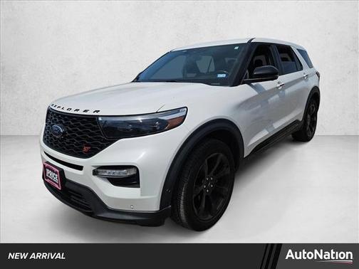 Star White Metallic Tri-Coat 2021 Ford Explorer ST