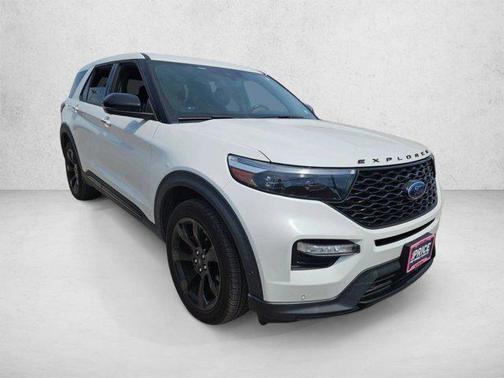 Star White Metallic Tri-Coat 2021 Ford Explorer ST