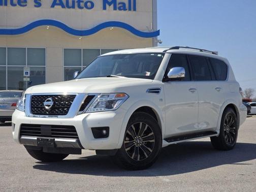 White 2020 Nissan Armada Platinum