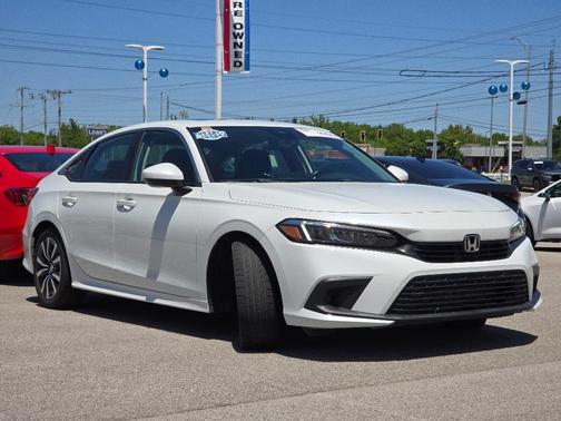Platinum White Pearl 2022 Honda Civic EX
