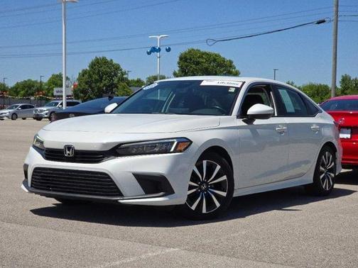 Platinum White Pearl 2022 Honda Civic EX