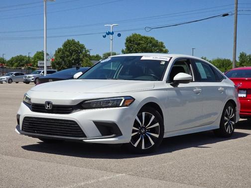 Platinum White Pearl 2022 Honda Civic EX