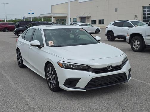 Platinum White Pearl 2022 Honda Civic EX