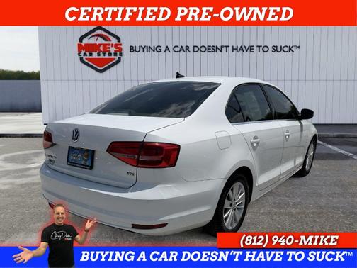 Pure White 2015 Volkswagen Jetta 2.0L TDI SE w/Connectivity