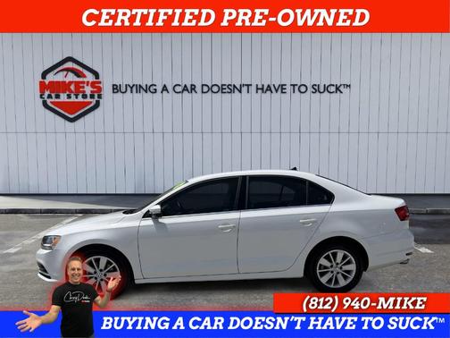 Pure White 2015 Volkswagen Jetta 2.0L TDI SE w/Connectivity