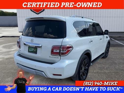 White 2018 Nissan Armada Platinum