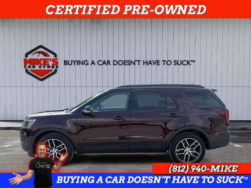 Burgundy 2019 Ford Explorer sport