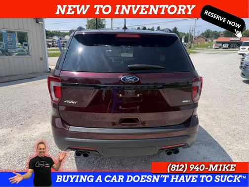 Burgundy 2019 Ford Explorer sport