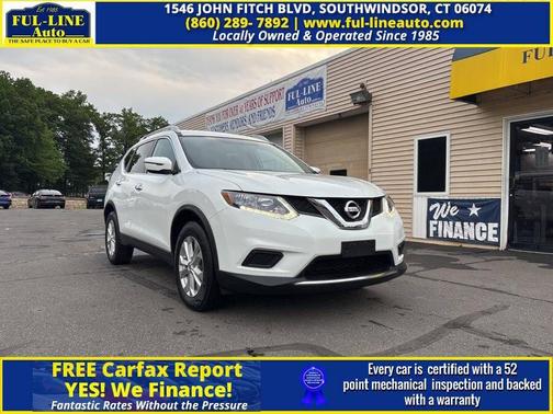 Glacier White 2016 Nissan Rogue SV SUV