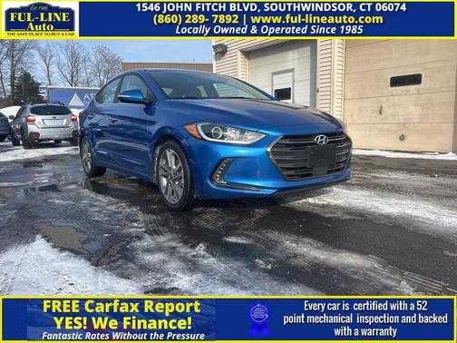 Electric Blue 2017 Hyundai ELANTRA Limited Sedan