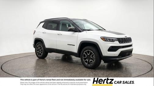 Bright White Clearcoat 2025 Jeep Compass Trailhawk