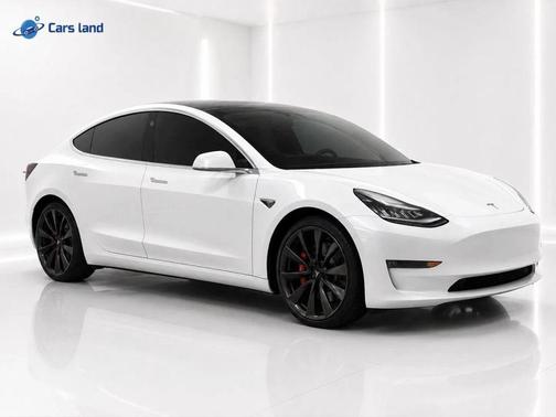 Pearl White Multi-Coat 2020 Tesla Model 3 Performance