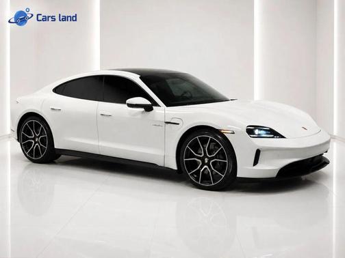 White 2025 Porsche Taycan Sedan 4D