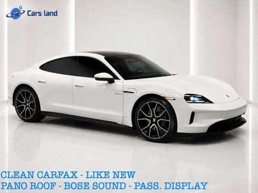 White 2025 Porsche Taycan Sedan 4D