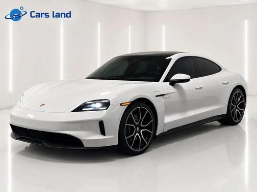 White 2025 Porsche Taycan Sedan 4D