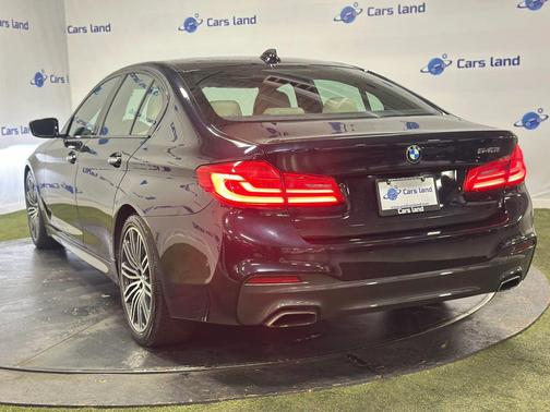 Blue 2017 BMW 540 540i Sedan 4D