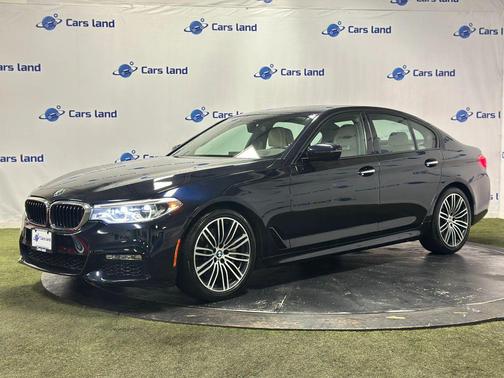 Blue 2017 BMW 540 540i Sedan 4D
