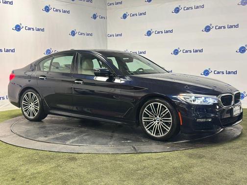 Blue 2017 BMW 540 540i Sedan 4D