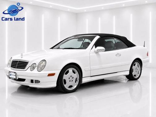 Alabaster White 2002 Mercedes-Benz CLK-Class 320 Cabriolet