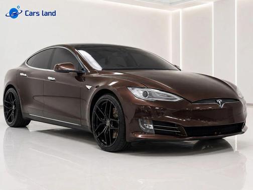Brown 2012 Tesla Model S Performance