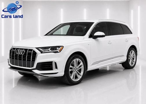 Glacier White Metallic 2023 Audi Q7 55 Prestige