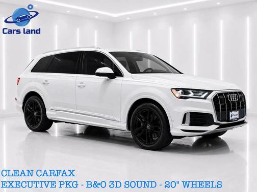 White 2021 Audi Q7 45 Premium Plus