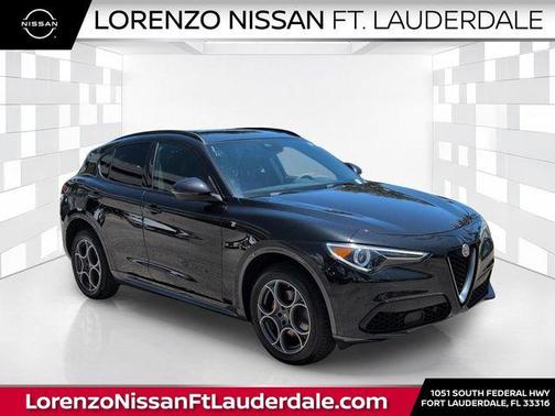 Vulcano Black Metallic 2022 Alfa Romeo Stelvio Ti