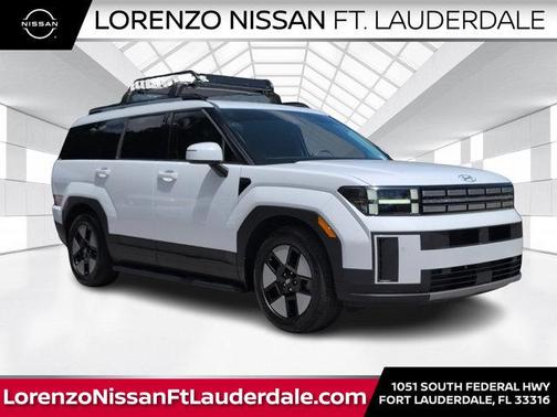 White 2024 Hyundai SANTA FE HEV SEL