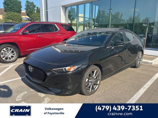 Jet Black 2023 Mazda Mazda3 FWD w/Preferred Package