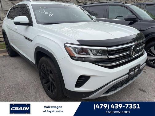 Pure White 2020 Volkswagen Atlas Cross Sport 2.0T SE w/Technology