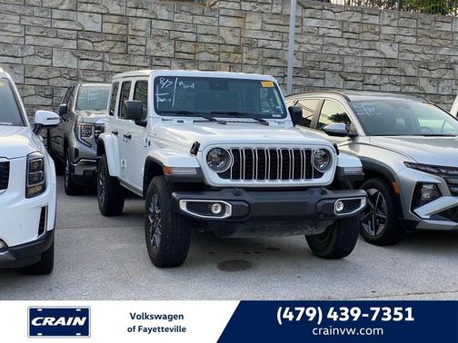 Bright White Clearcoat 2025 Jeep Wrangler 4-Door Sahara 4x4