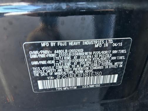 2015 Subaru Forester 2.5i Premium