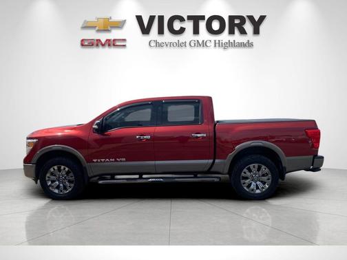 Cayenne Red 2018 Nissan Titan Platinum Reserve