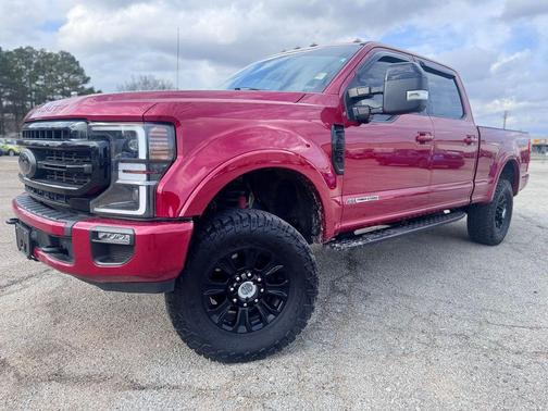 Red Metallic 2022 Ford F-250 Lariat Truck
