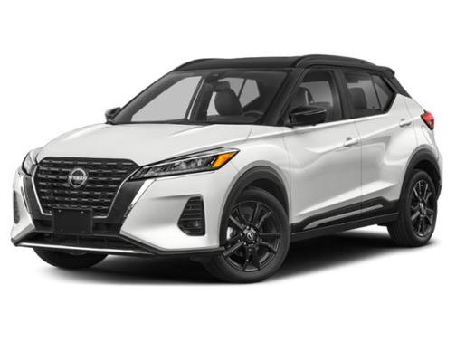 Aspen White Tricoat/Super Black 2023 Nissan Kicks SR