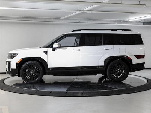 White 2025 Hyundai SANTA FE HEV Calligraphy