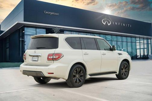 White 2019 Nissan Armada Platinum