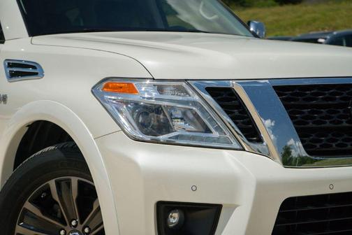 White 2019 Nissan Armada Platinum