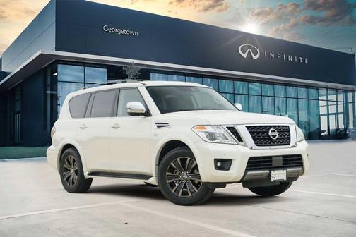 White 2019 Nissan Armada Platinum