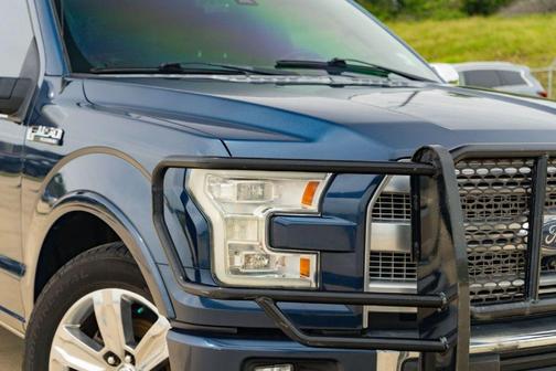 Blue 2017 Ford F-150 Platinum