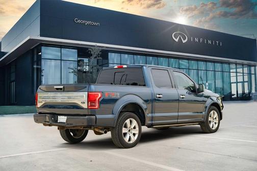 Blue 2017 Ford F-150 Platinum