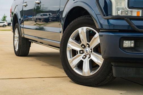 Blue 2017 Ford F-150 Platinum