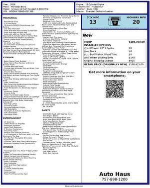 2016 Mercedes-Benz Maybach S S 600