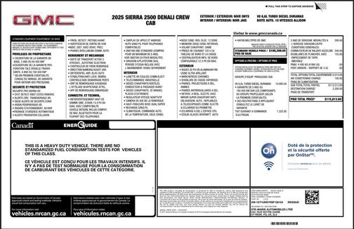 Onyx Black 2025 GMC Sierra 2500 Denali