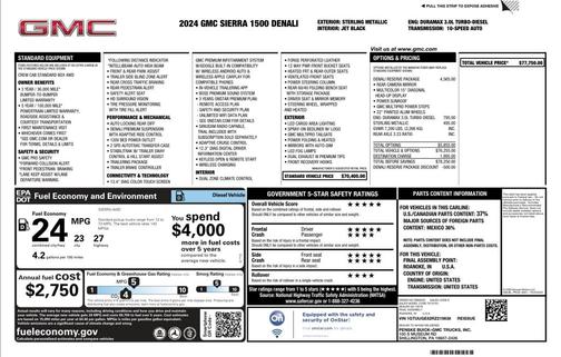 Sterling 2024 GMC Sierra 1500 Denali