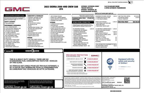 Ebony Twilight Metallic 2023 GMC Sierra 2500 AT4