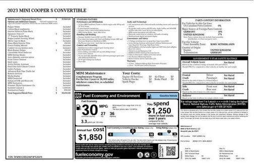 2023 MINI Convertible Cooper S