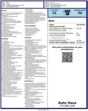 2021 Volvo XC90 T6 Momentum 7 Passenger