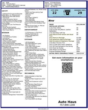 2018 Mercedes-Benz C-Class C 300 4MATIC